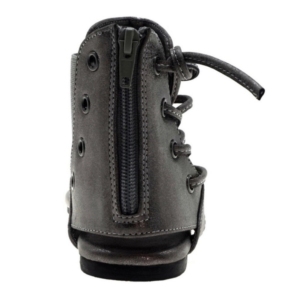 PIERRE DUMAS SANDALS SHOES PEWTER ADELE 2 - Picture 4 of 5